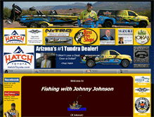 Tablet Screenshot of fishingwithjohnnyjohnson.com